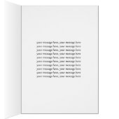 Pansies Bonne carte de voeux pour la fête des mère (Intérieur (Droit))