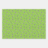 Pansies, bosbessen en tuinstengels geassorteerd inpakpapier vel (Voorkant 3)