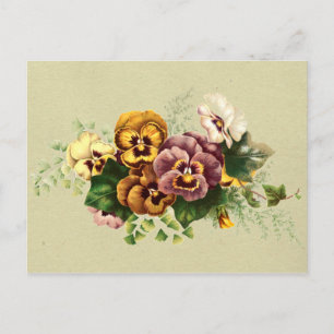  Pansies Bouquet Briefkaart