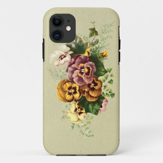  Pansies Bouquet Case-Mate iPhone Case (Achterkant)