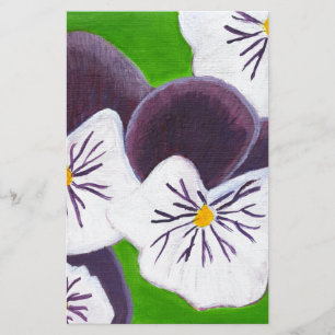 Pansies Briefpapier
