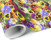 Pansies Cadeaupapier (Rol Hoek)