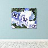 PANSIES CANVAS AFDRUK (Insitu (Houten vloer))