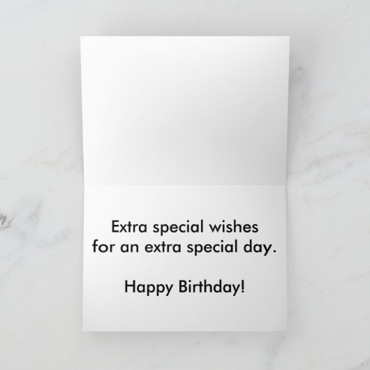 Pansies Carte d'anniversaire (grande impression) (Intérieur)