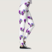 Pansies Cinq Fleurs Motif Legging (Droite)