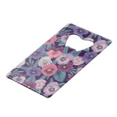 Pansies colorées sur violet profond (Devant Angle)