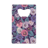 Pansies colorées sur violet profond (Dos)