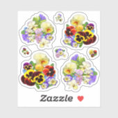  Pansies Contour Sticker (Vel)