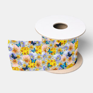Pansies Daisies en Butterflies Lint