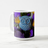 Pansies et mug de hibou (Devant gauche)