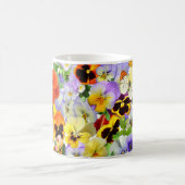 Pansies et papillons Mug (Centre)