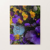 Pansies et puzzle (Vertical)