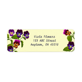 Pansies et Violas Étiquettes personnalisables