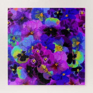 Pansies Fleurs de puzzle