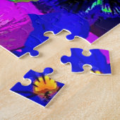 Pansies Fleurs Jigsaw Puzzle Ressort violet (Côté)