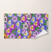 Pansies Handhanddoeken Handdoek (Handdoek)