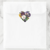 Pansies Hart Sticker (Tas)