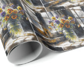 Pansies in een  glazen pot cadeaupapier (Rol Hoek)