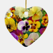  Pansies Keramisch Ornament (Achterkant)