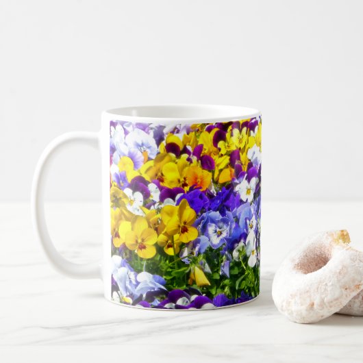 Pansies Koffiemok (Met donut)