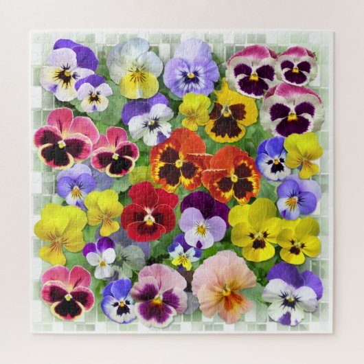  Pansies Legpuzzel (Verticaal)