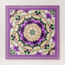 Pansies Mandala: Antiek Paars