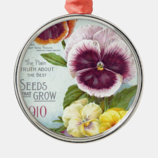 Pansies Metalen Ornament