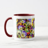 Pansies ~ Mug à anneaux # 2 (Gauche)