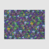 Pansies op 4 tissuepapier (Voorkant)