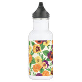 Pansies op off white waterfles  (Rechts)