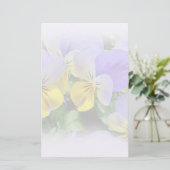 Pansies - Paars en geel Briefpapier (Staand voorkant)