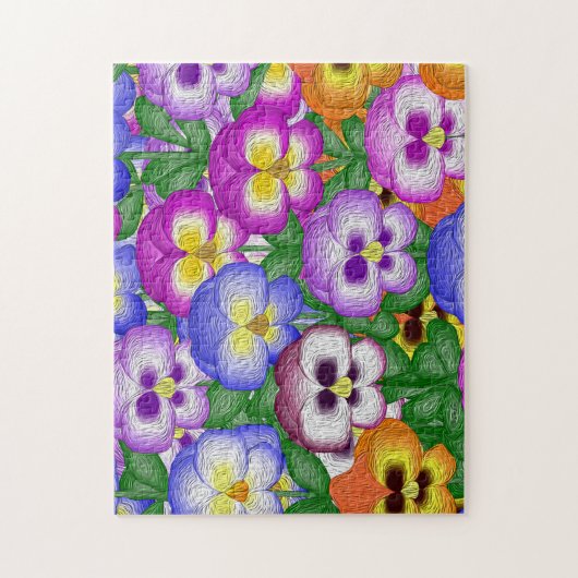 Pansies Puzzle (Vertical)