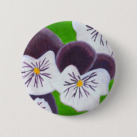 Pansies Ronde Button 5,7 Cm (Voorkant)