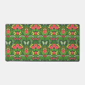 Pansies rouges, oiseaux et papillons (Recto)