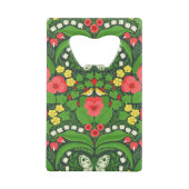 Pansies rouges, oiseaux et papillons (Dos)