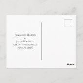  Pansies Save the Date Briefkaart (Achterkant)