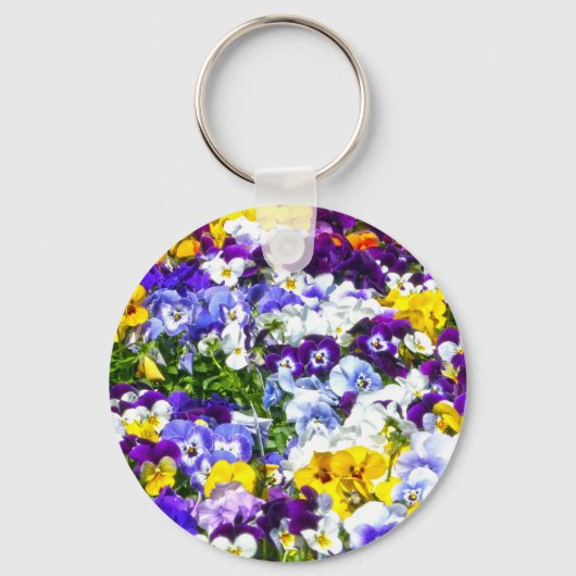 Pansies Sleutelhanger (Voorkant)