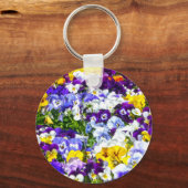 Pansies Sleutelhanger (Voorkant)