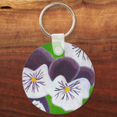 Pansies Sleutelhanger (Voorkant)