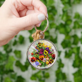 Pansies Sleutelhanger (Hand)