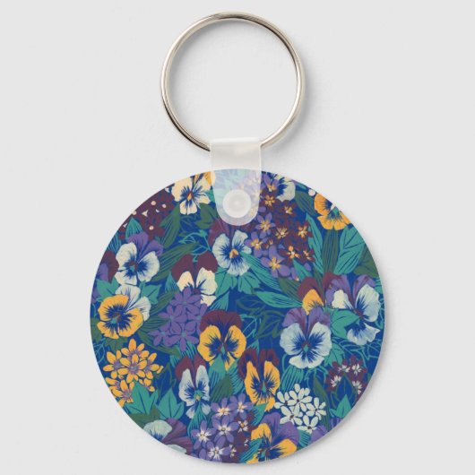 Pansies Sleutelhanger (Voorkant)