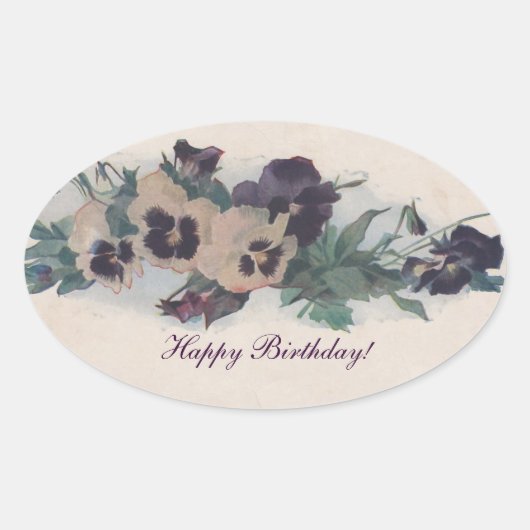 Pansies - Sticker (Voorkant)