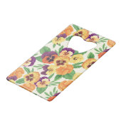 Pansies sur blanc cassé (Dos Angle)