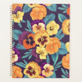 Pansies sur violet de prune (Devant)
