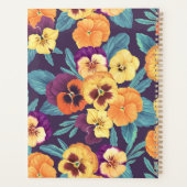 Pansies sur violet de prune (Dos)