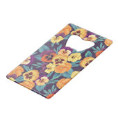 Pansies sur violet de prune (Dos Angle)