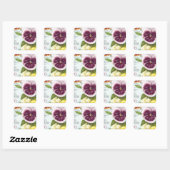  Pansies Vierkante Sticker (Vel)