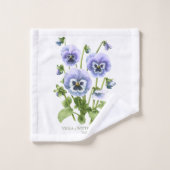 Pansies violettes (Gant de toilette)