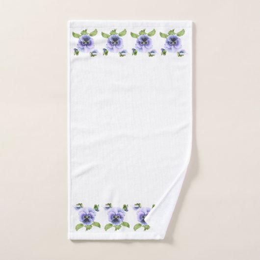 Pansies violettes (Serviette à main)