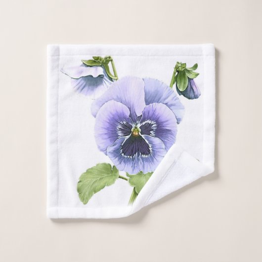 Pansies violettes (Gant de toilette)